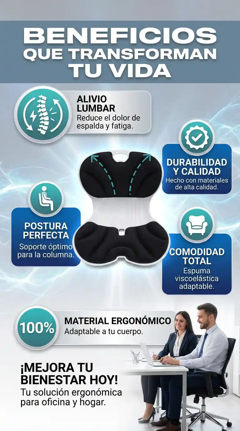 Asiento Ergonomico Ergomax l Mejora Tu Postura Ya