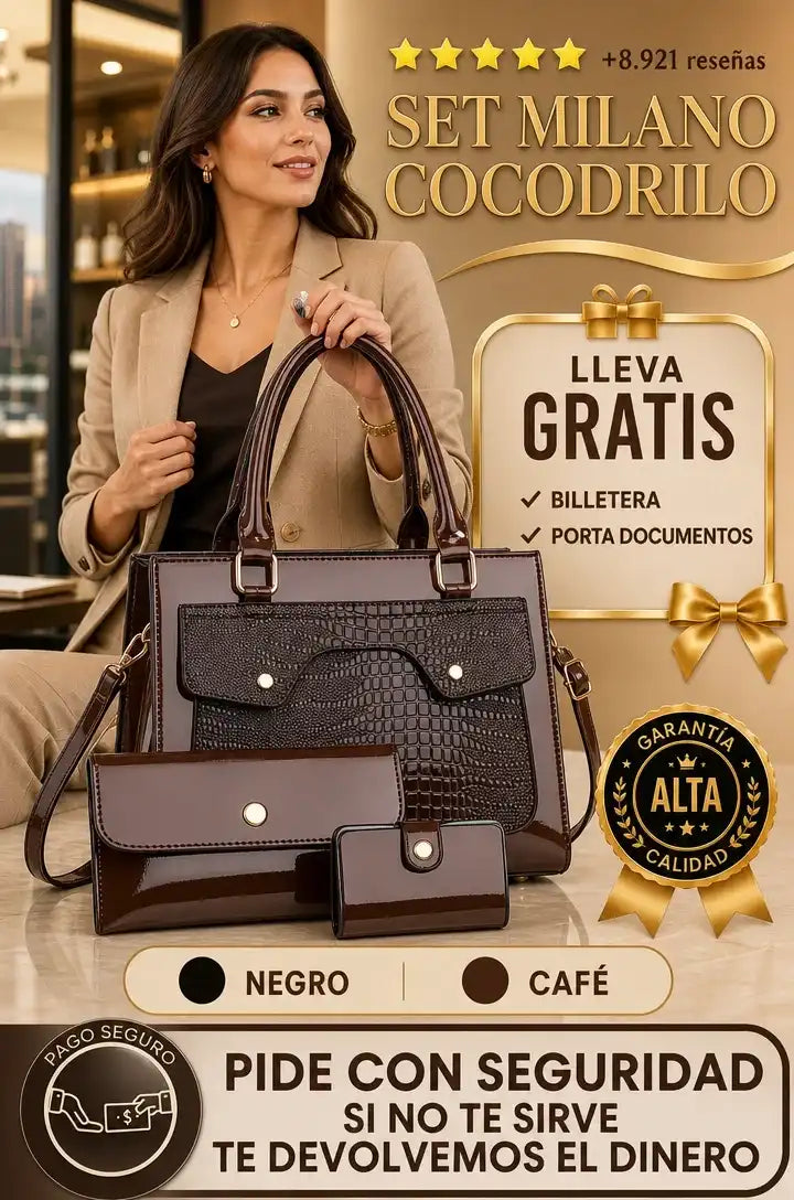 Set Milano Cocodrilo