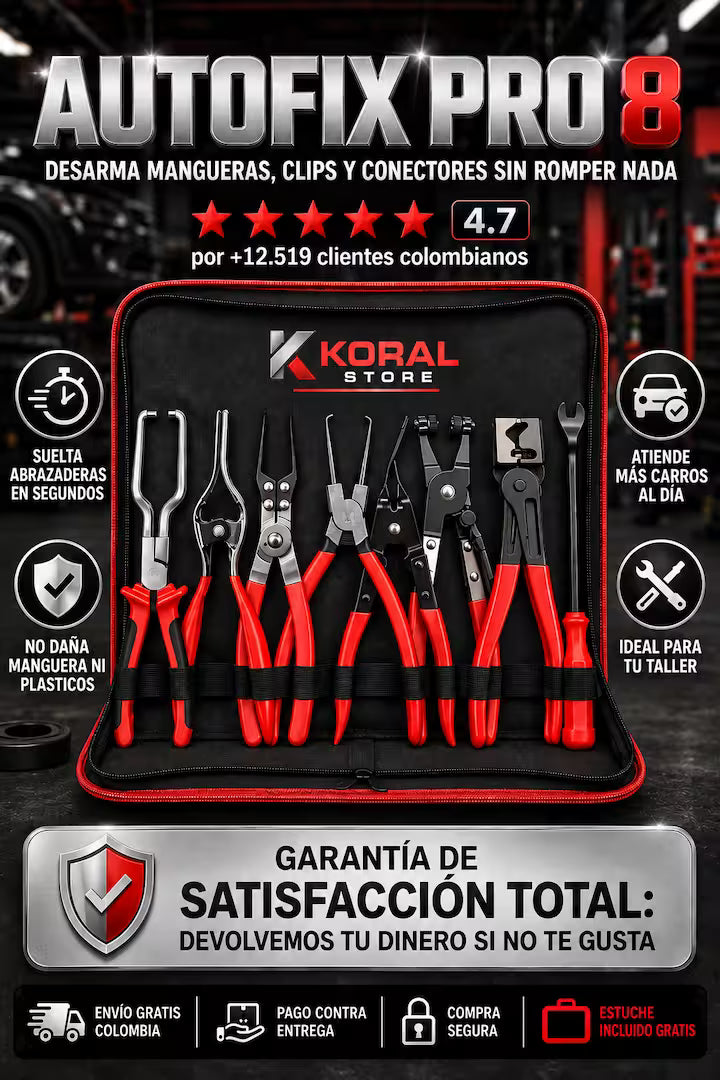 8 Alicates - Autofix Pro 8 Nuevo Angulo