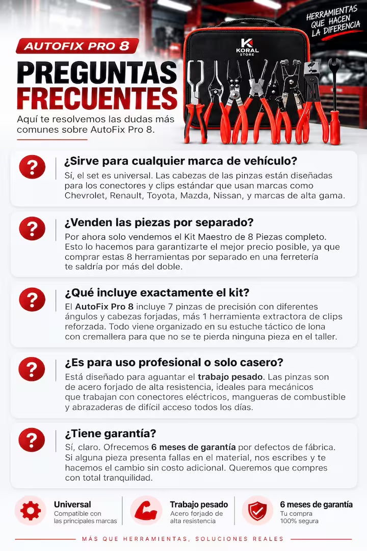 8 Alicates - Autofix Pro 8