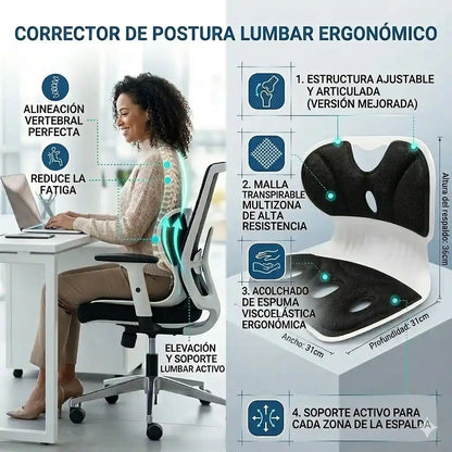 Asiento Ergonomico Ergomax l Mejora Tu Postura Ya